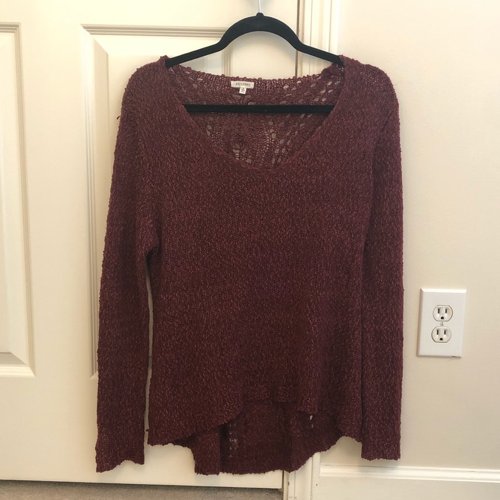 Crimson knit sweater